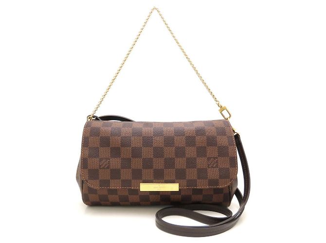 Bolsa de Ombro Louis Vuitton Damier Favorite MM Damier ebene