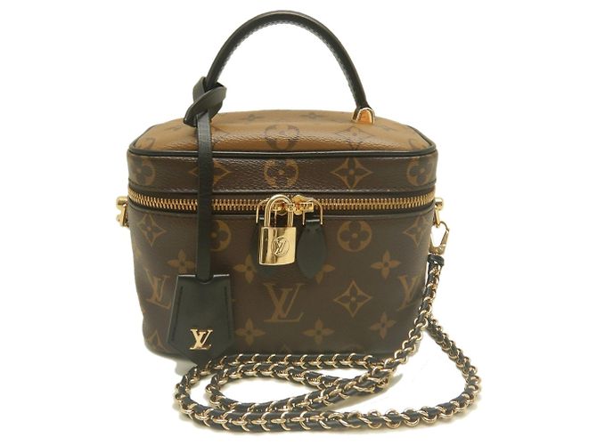 Louis Vuitton Monogram Reverse Vanity NV PM Handbag Brown