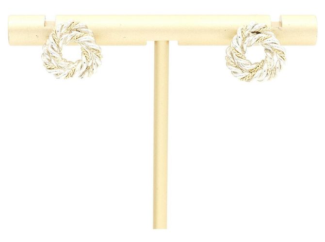 Autre Marque Tiffany & Co. Twist Rope Stecker-Ohrringe