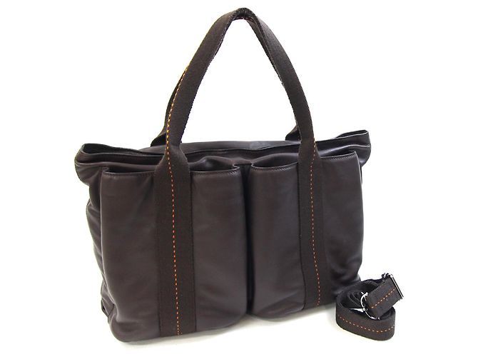 Hermès Sac Tote Hermes Caravan Horizontal MM Marron