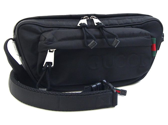 Borsa a tracolla Gucci Web Line 802096 Nero
