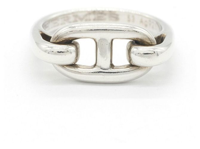 Ring Hermès Anel Faixa Hermes Chaine d'Ancre