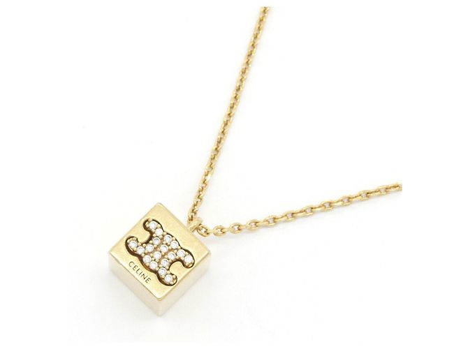 Céline Collana Cube Triomphe Celine D'oro