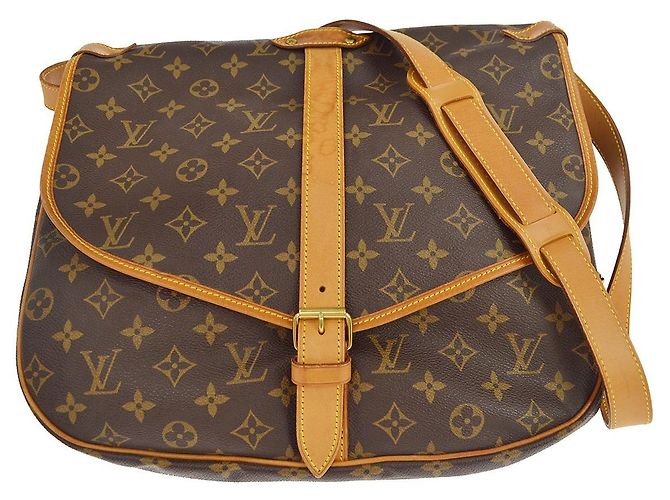 Louis Vuitton Saumur Monogram Canvas 35 Marrone