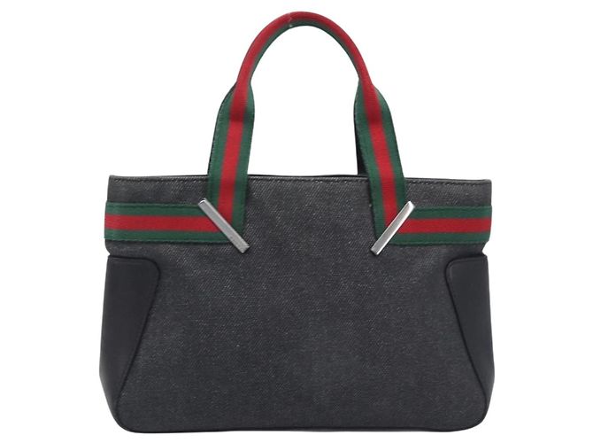 Bolso Tote Gucci Sherry Line Canvas Negro