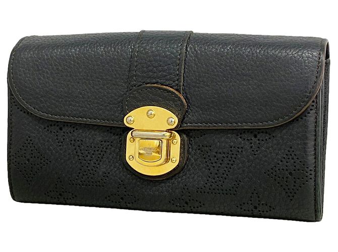 Louis Vuitton Mahina Portefeuille Iris Long Wallet Black