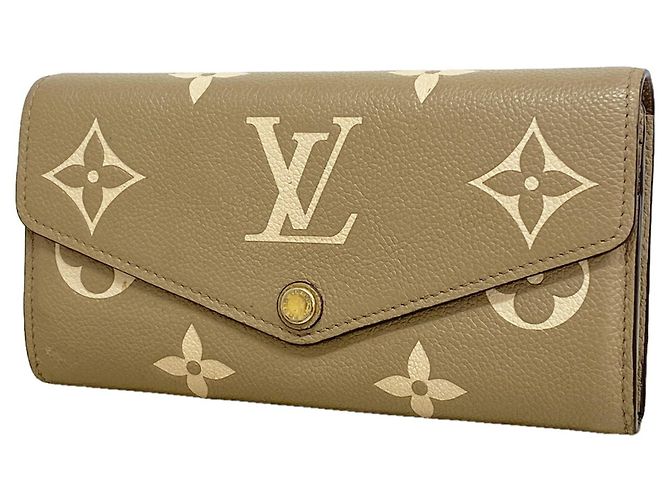 Louis Vuitton Bicolor Long Wallet Grey Cream