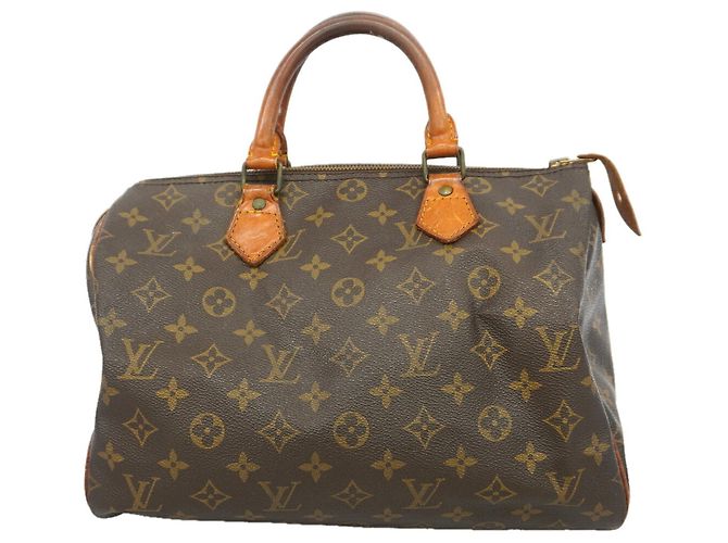 Borsa Louis Vuitton Monogram Speedy 30 Marrone
