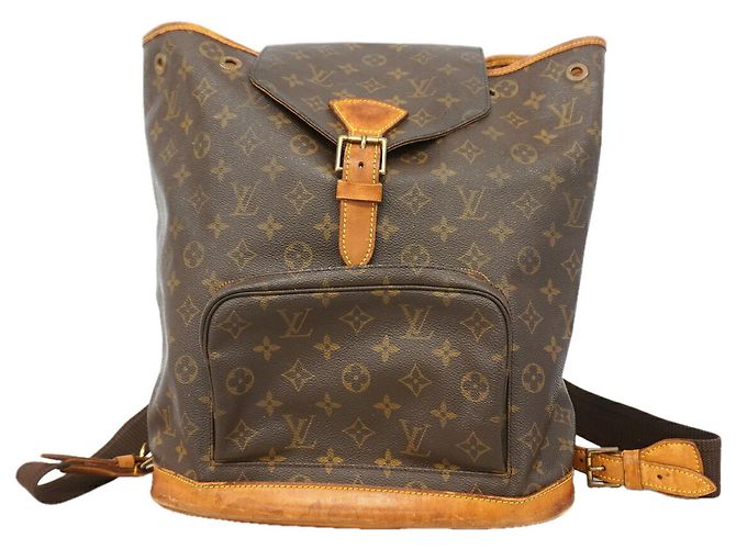 Louis Vuitton Monogram Montsouris GM Backpack Brown