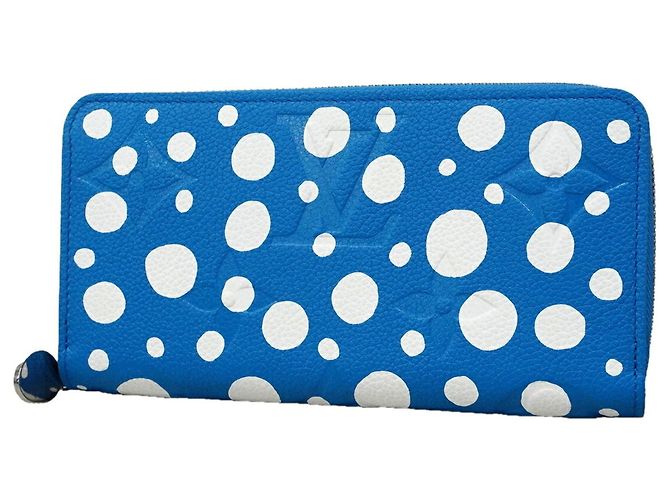 Carteira Longa Louis Vuitton - Monogram Empreinte Infinity Dot Branco Azul