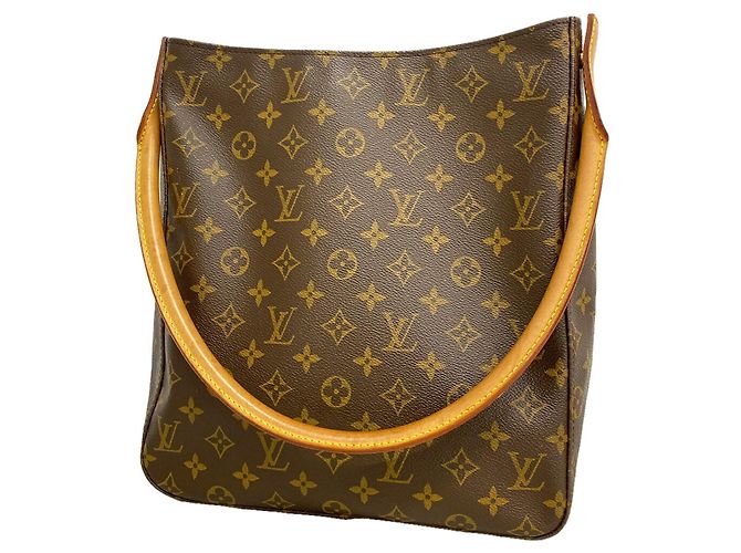 Bolsa de Ombro Louis Vuitton Monogram Looping GM Marrom