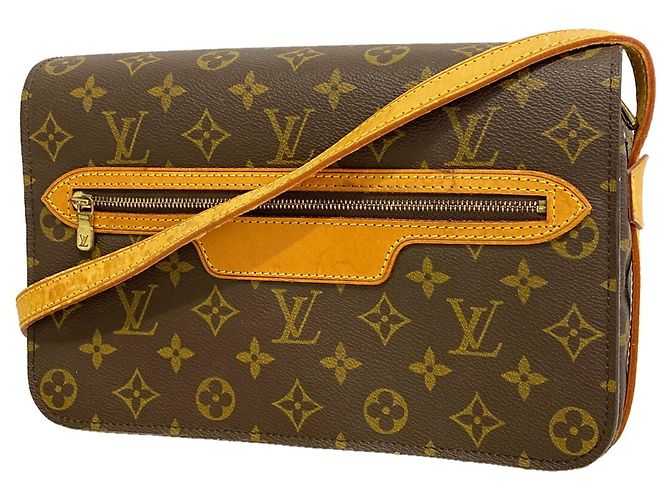 Borsa a tracolla Louis Vuitton Monogram Saint Germain 28 Marrone
