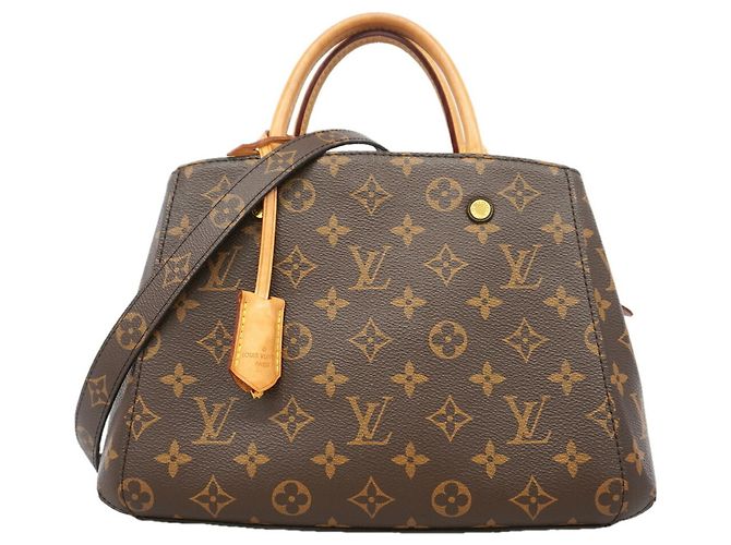Bolsa Louis Vuitton Monogram Montaigne BB Marrom