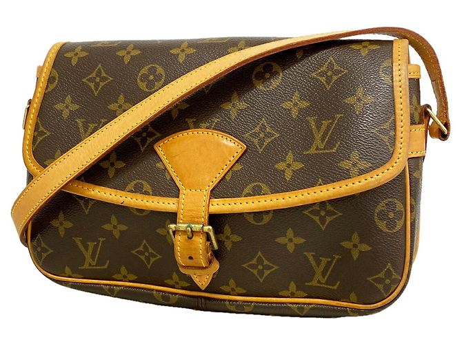 Bolsa de Ombro Louis Vuitton Monogram Sologne Marrom