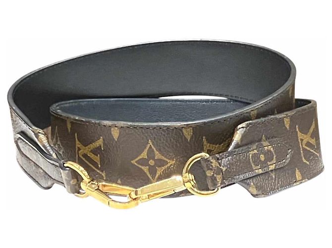 Correa para hombro Louis Vuitton Monogram Castaño