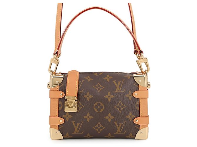Bolso Louis Vuitton Monogram Side Trunk PM Castaño