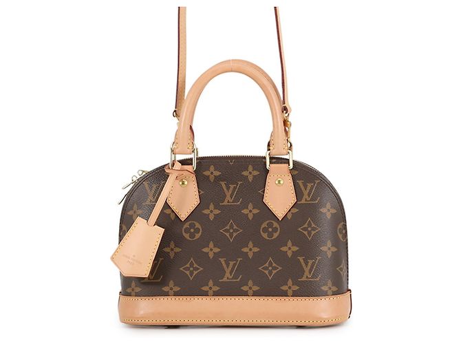 Bolso de mano Louis Vuitton Alma BB Monogram Castaño