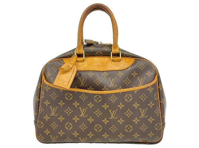 Borsa Louis Vuitton Monogram Deauville Marrone
