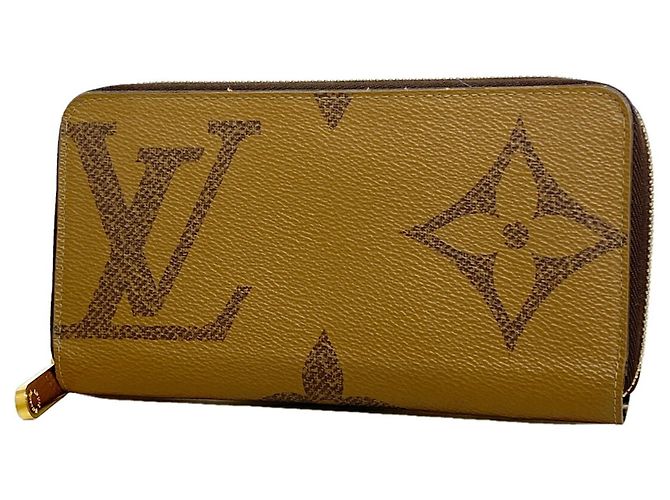 Louis Vuitton Monogram Giant Reverse Zippy Wallet M69353 Brown