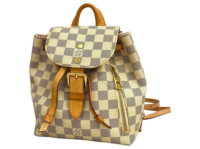 Louis Vuitton Damier Azur Speron BB Rucksack Weiß