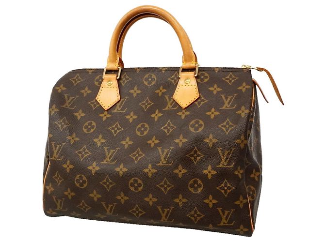 Bolso Louis Vuitton Monogram Speedy 30 Castaño