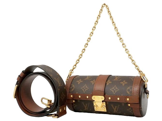 Bolsa de mão Louis Vuitton Monogram Papillon Trunk Marrom