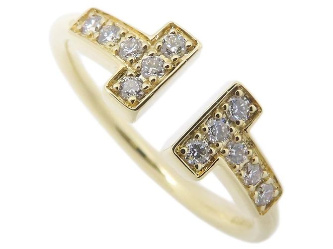Autre Marque Anillo Tiffany & Co. Tiffany T Wire con diamantes