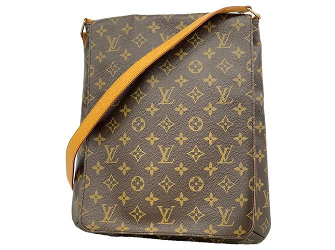 Borsa a tracolla Louis Vuitton Monogram Musette Marrone