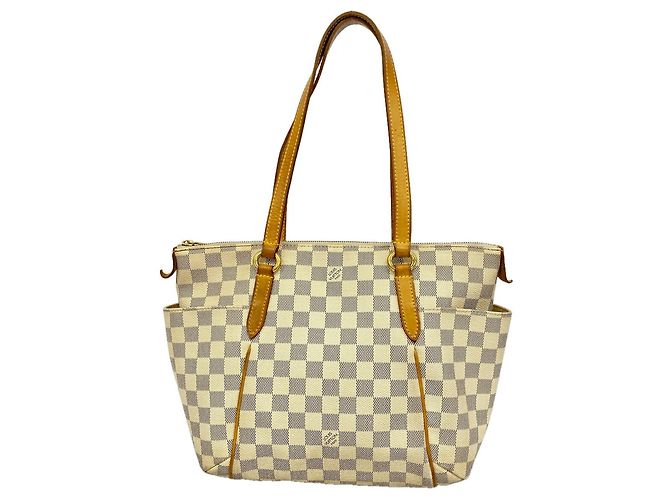 Sac cabas Louis Vuitton Damier Azur Totally PM Blanc