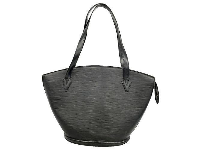 Borsa a tracolla Louis Vuitton Epi Saint Jacques Nero