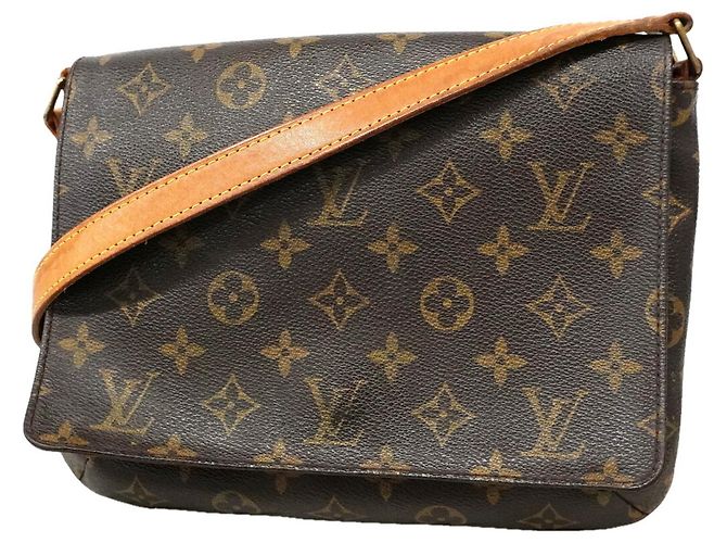 Bolsa de Ombro Louis Vuitton Monogram Musette Tango Marrom