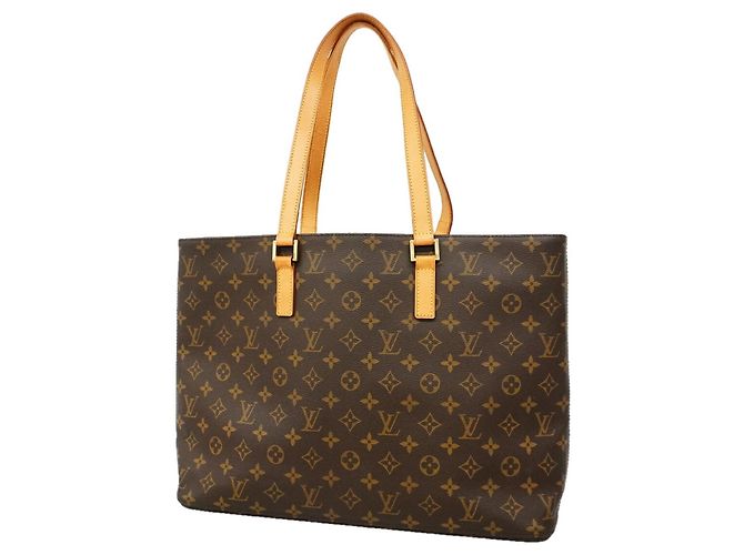 Louis Vuitton Monogram Luco Tote Bag Brown
