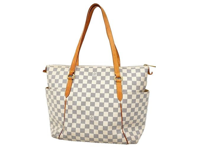 Saco Tote Louis Vuitton Damier Azur Totally MM Branco