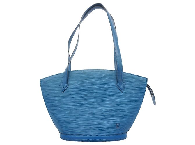 Borsa a tracolla Louis Vuitton Epi Saint Jacques in Toledo Blue