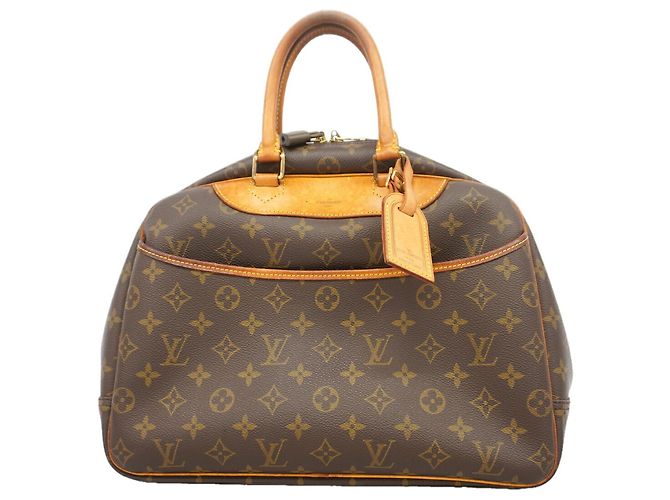 Sac à main Louis Vuitton Monogram Deauville Marron