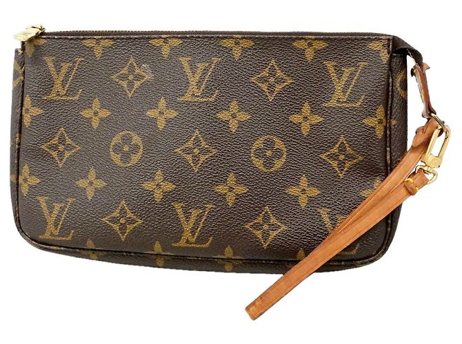 Borsa Louis Vuitton Monogram Pochette Accessoires Marrone