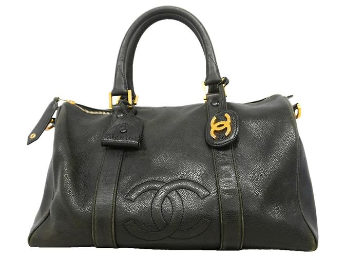 Bolsa Boston Chanel Preta Preto