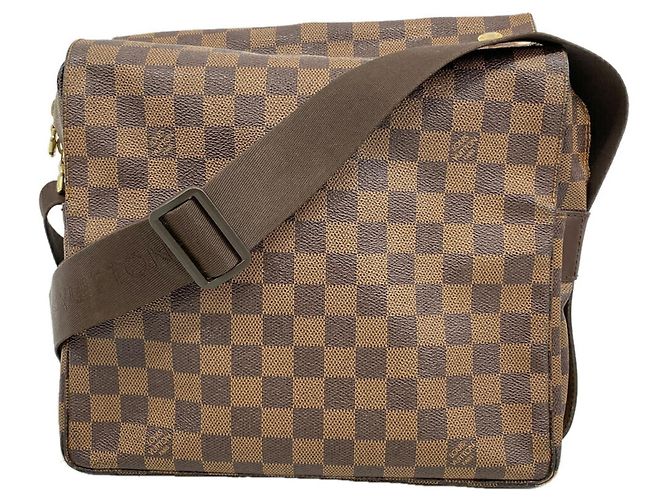 Borsa a tracolla Louis Vuitton Damier Naviglio N45255 Eben Damier ebene