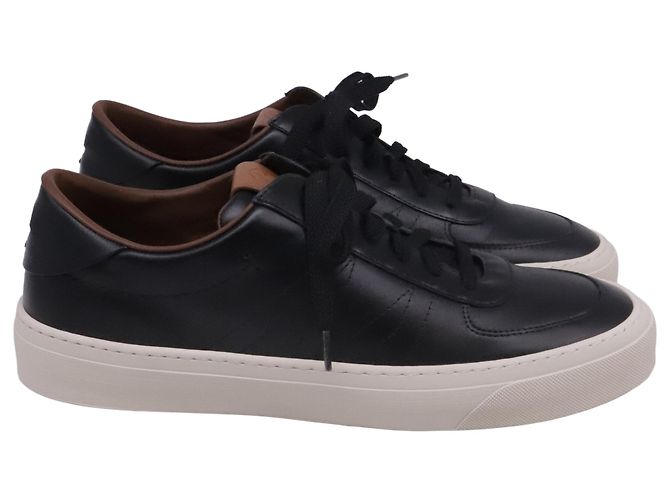 Zapatillas bajas Moncler en piel negra Negro