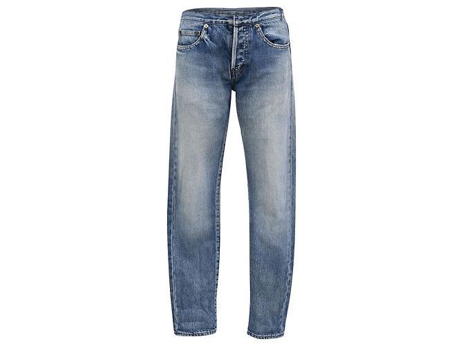 Autre Marque Saint Laurent Slim-Fit Jeans aus blauer Baumwolle