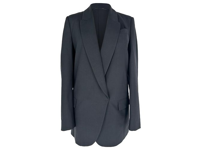 Brunello Cucinelli Single-breasted Blazer in Black Wool