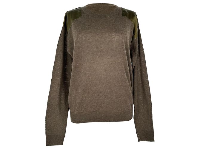 Pull Zadig & Voltaire Kansas Patch en cachemire marron