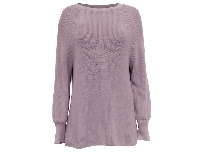 Max Mara Strickpullover aus lila Baumwolle