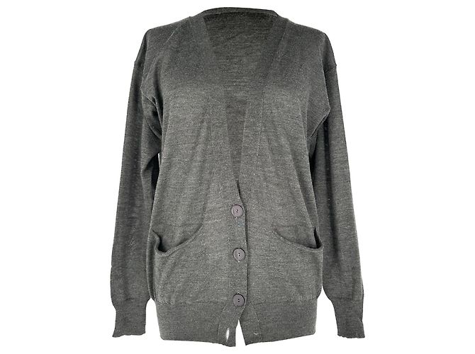 Stella Mc Cartney Cardigã abotoado Stella Mccartney em cashmere cinza