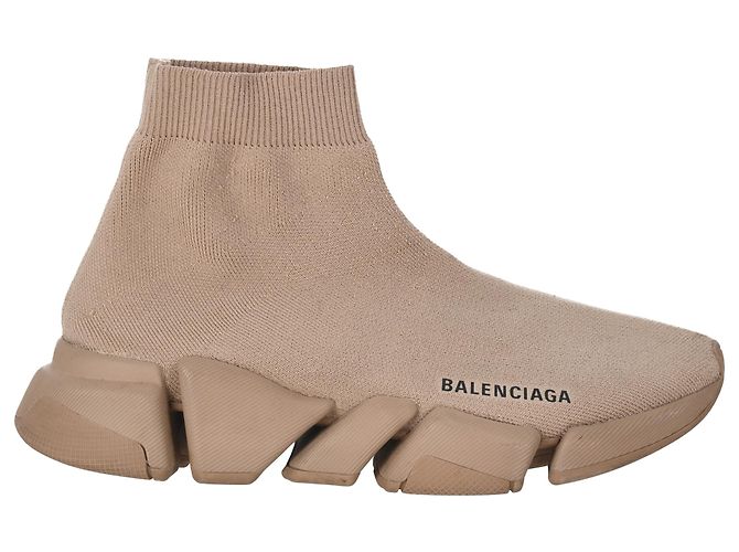 Everyday Balenciaga Speed 2.0 Trainer Sneaker aus beigem Polyester