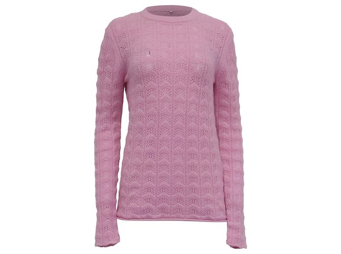 Sportmax Strickpullover aus rosa Wolle Pink