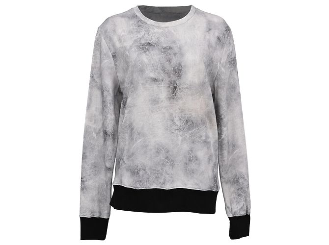 Sweatshirt Iro com estampado marmoreado em algodão cinza