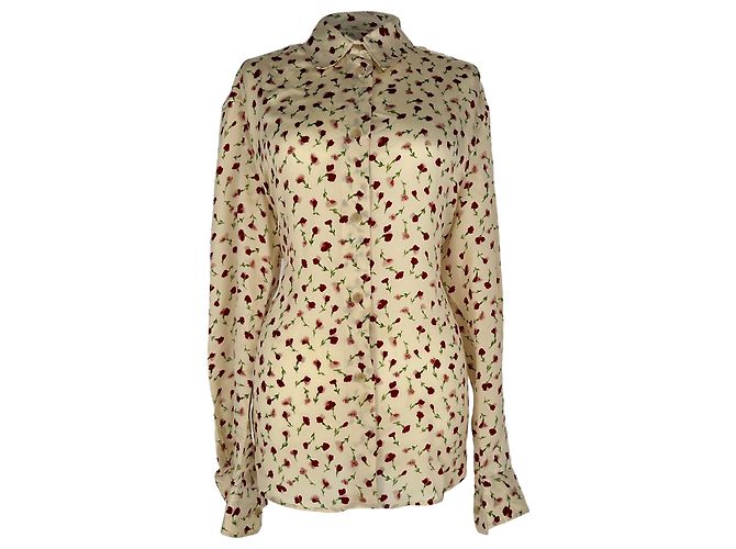 Camicia stampata Khaite Argo in cupro multicolore