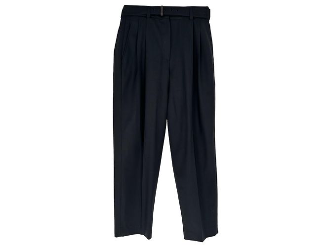 Brunello Cucinelli Hose aus schwarzer Wolle