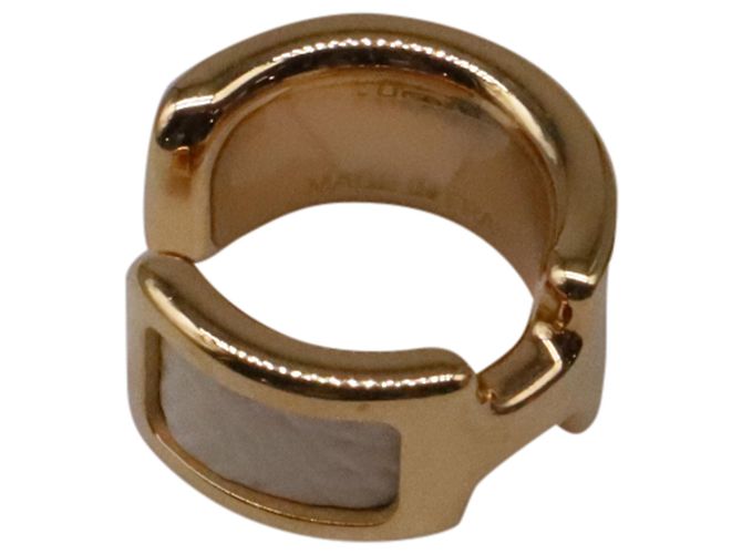 Ear cuff Hermès Olympe PM em metal dourado Impressão em python